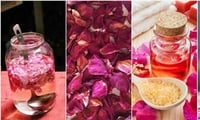 Beauty tips with Rose Petals Powder in your face 